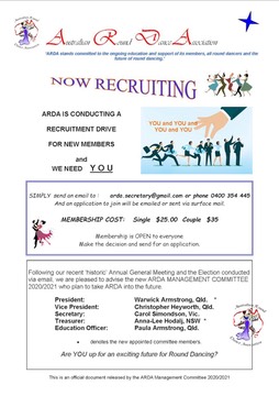 ARDA Recruitment Drive May 2020